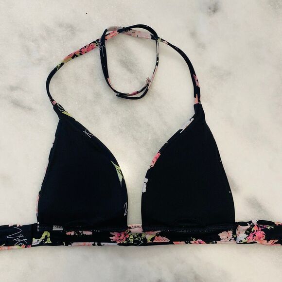 Victoria's Secret Floating Floral Halter Push-up Bikini Top Multicolor Small - Picture 3 of 3